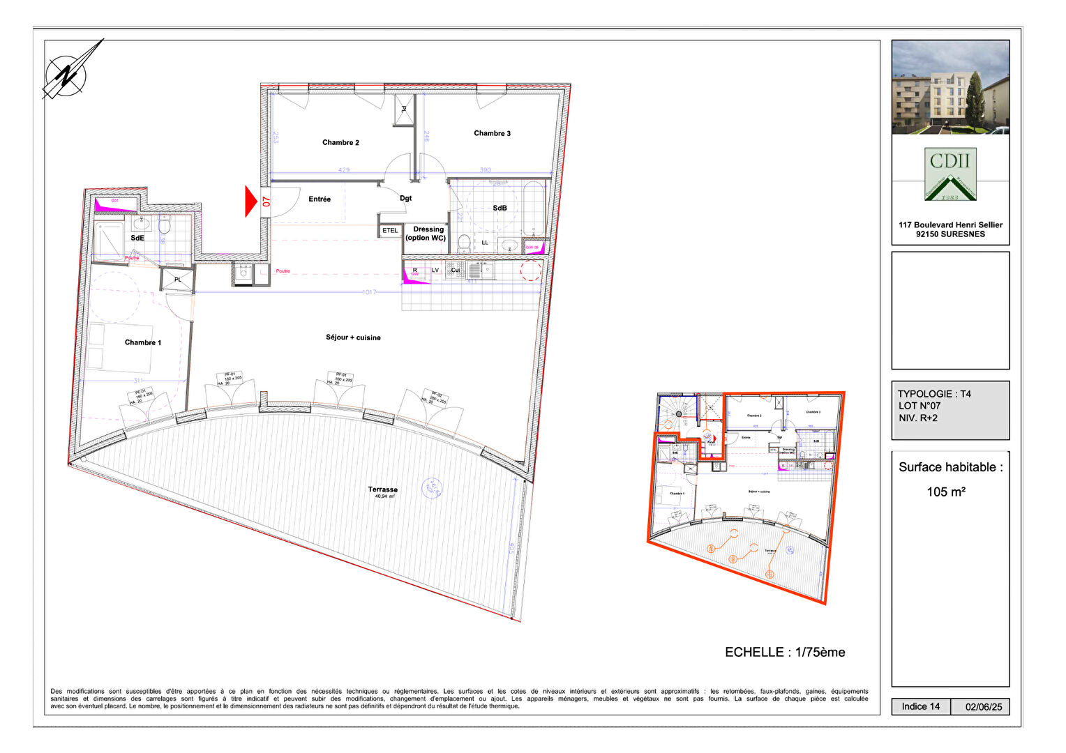 Programme Neuf SURESNES (92150) 4 pi&egrave;ces 104.94 m&sup2;