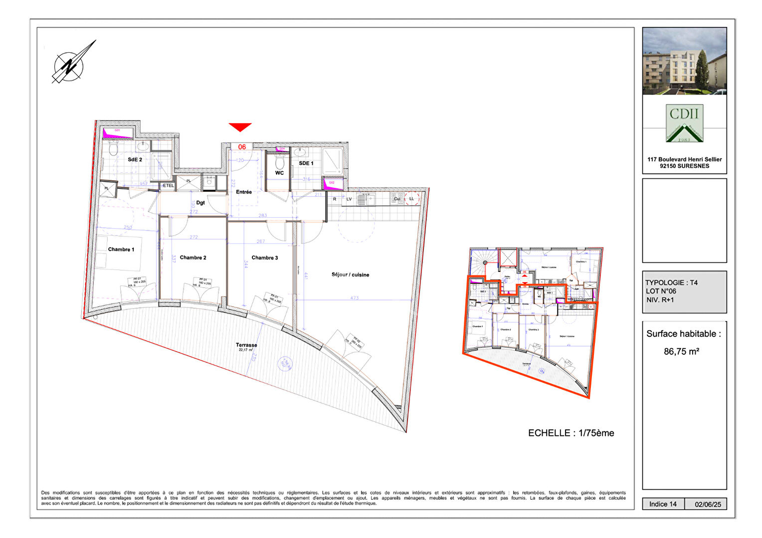 Programme Neuf SURESNES (92150) 4 pièces 86.75 m²