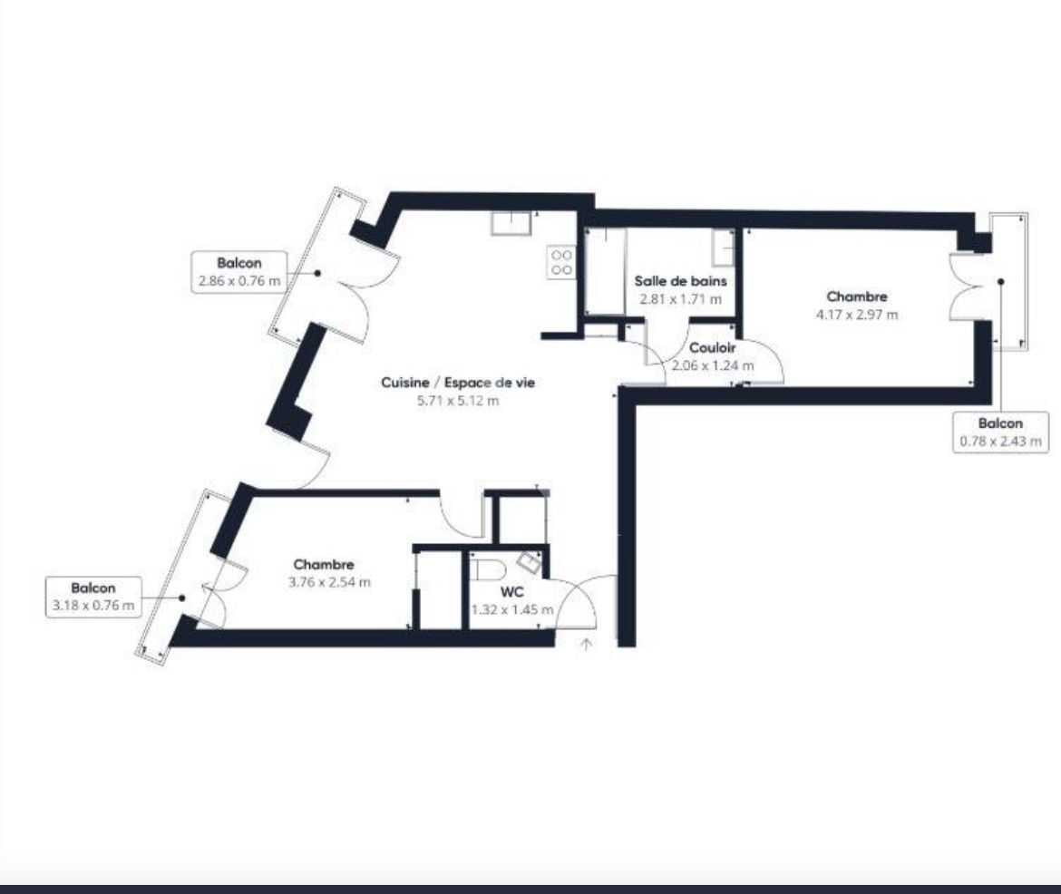 Appartement a vendre puteaux - 3 pièce(s) - 61 m2 - Surfyn