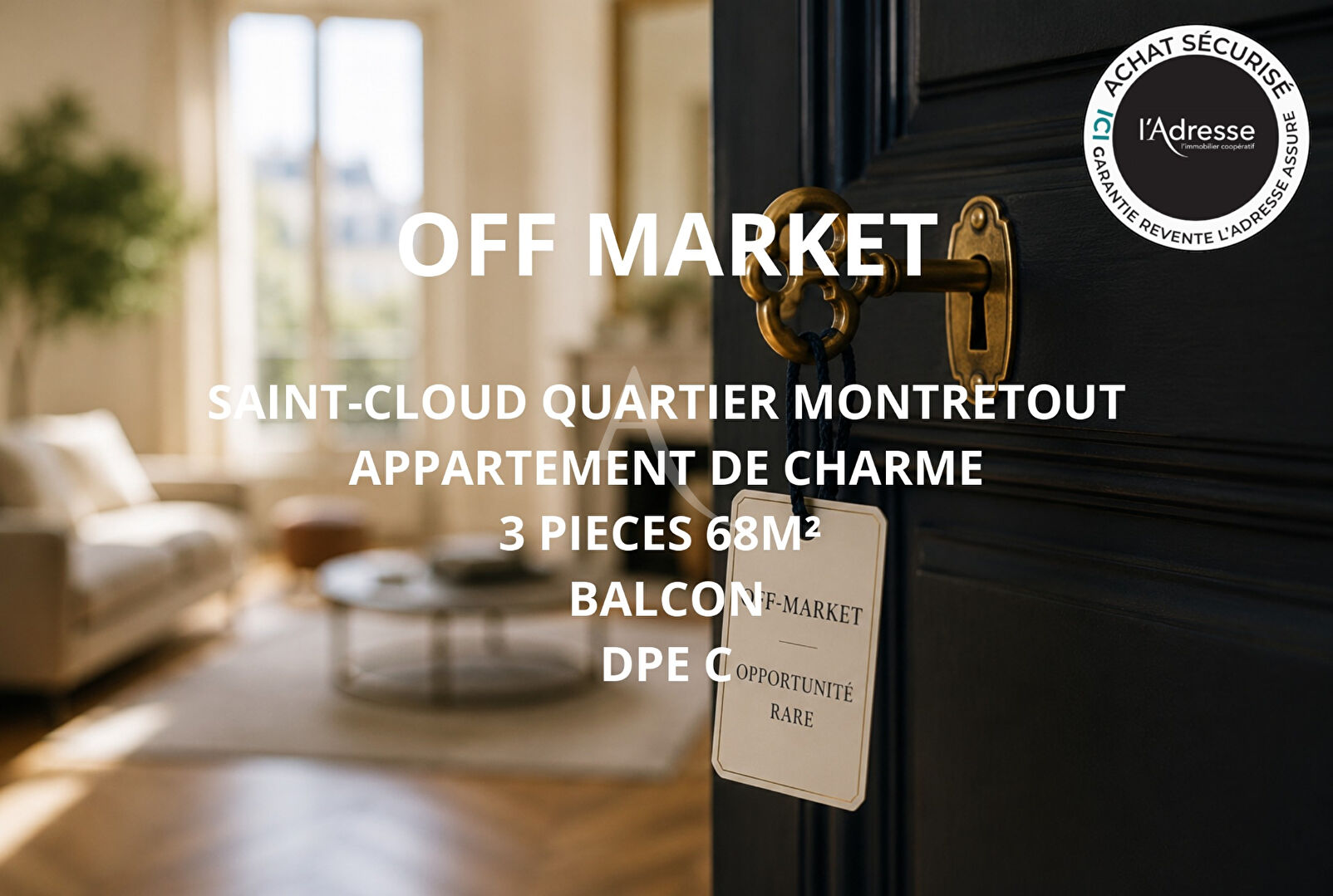 Appartement SAINT CLOUD (92210) 3 pi&egrave;ces 68.00 m&sup2;