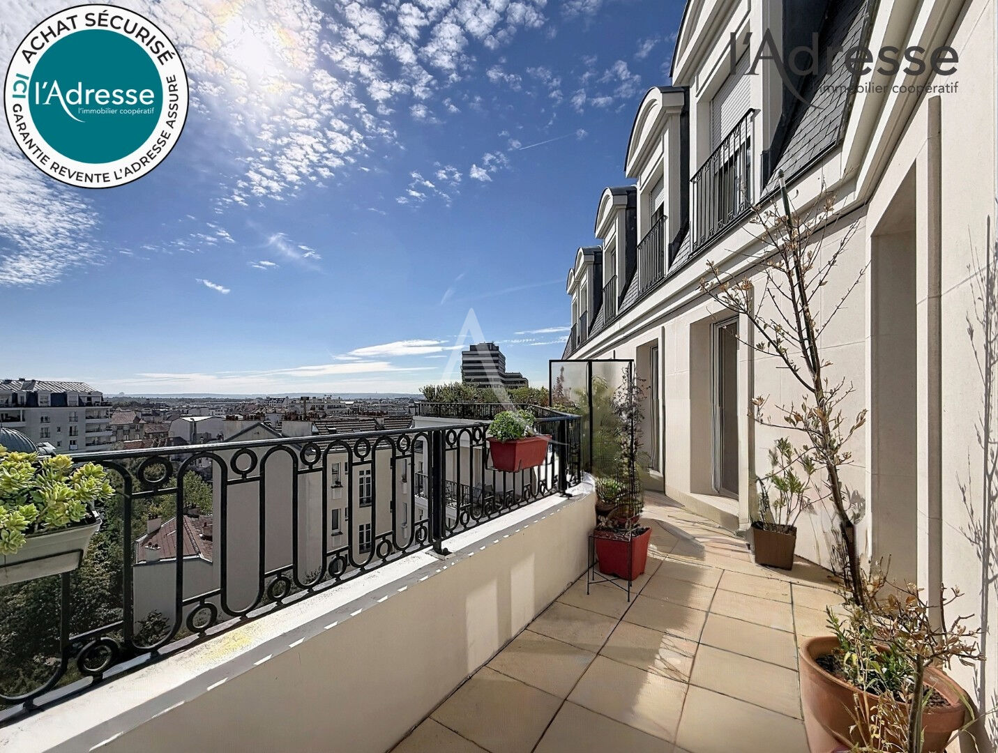 Puteaux (92) 1 640 000 € Appartement 6 pièces , 4 chambres 160.00 m² Avec jardin, terrasse