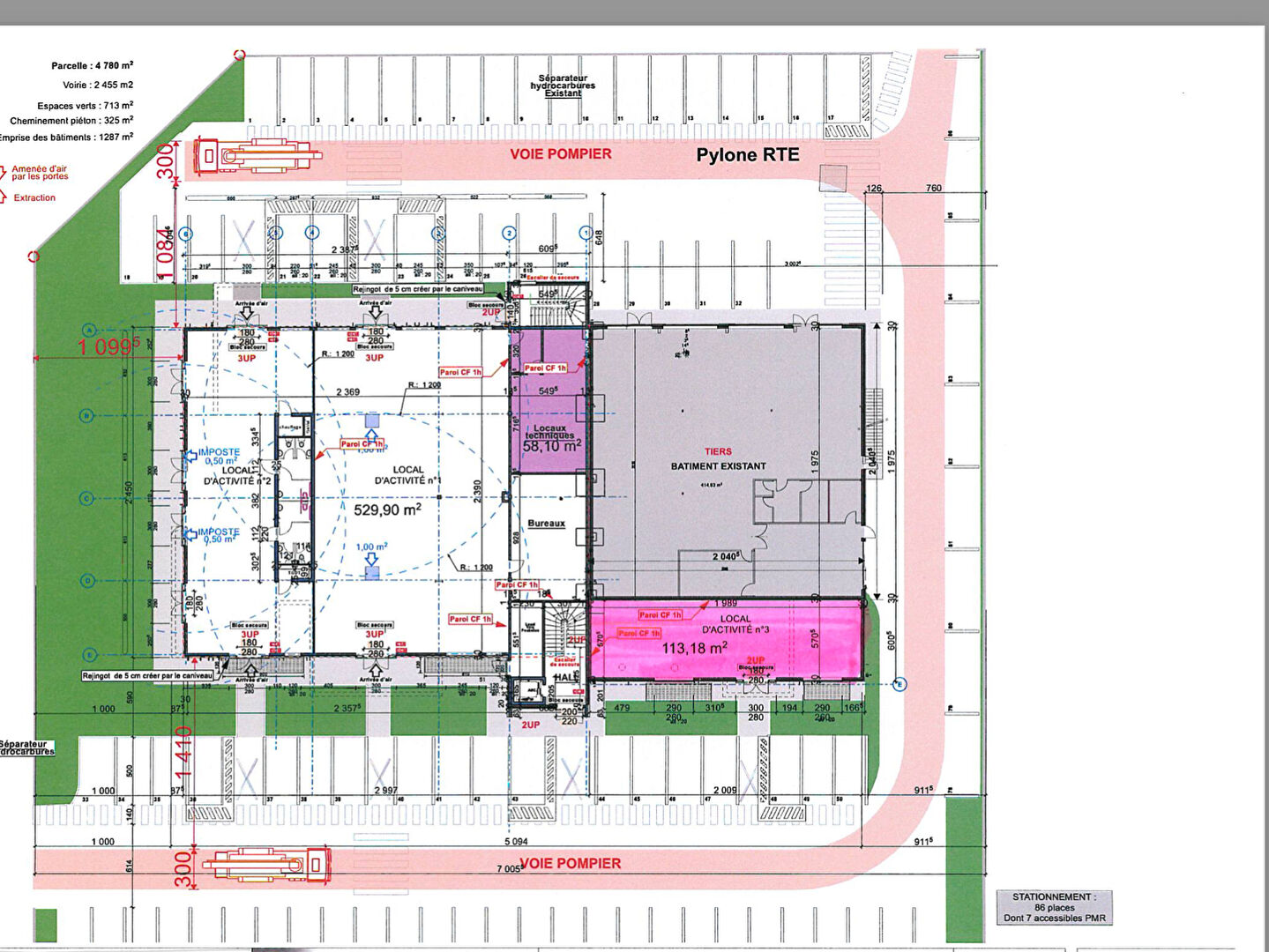 Local commercial LA VILLE AUX DAMES (37700) 113.18 m&sup2;