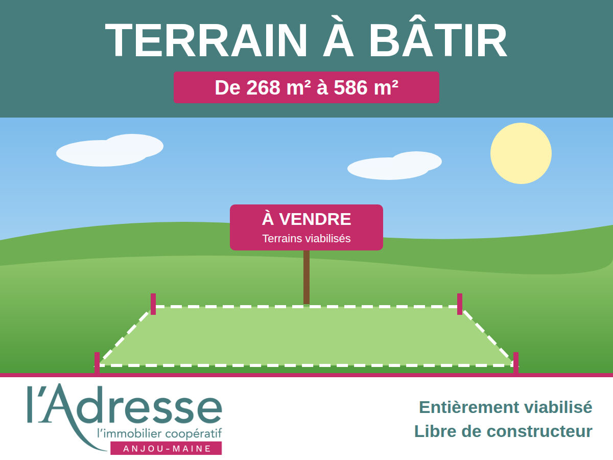 Terrain CHATEAU GONTIER SUR MAYENNE (53200) 379.00 m&sup2;