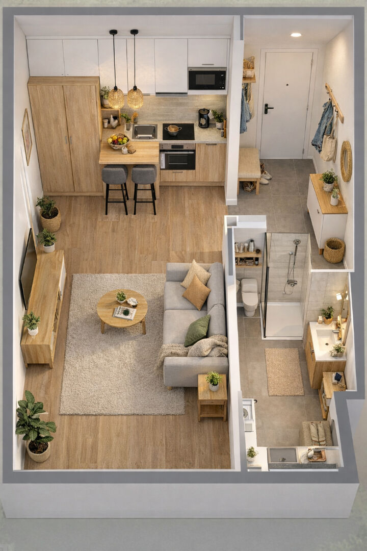 Appartement LE MESNIL ESNARD (76240) 1 pi&egrave;ce 26.10 m&sup2;