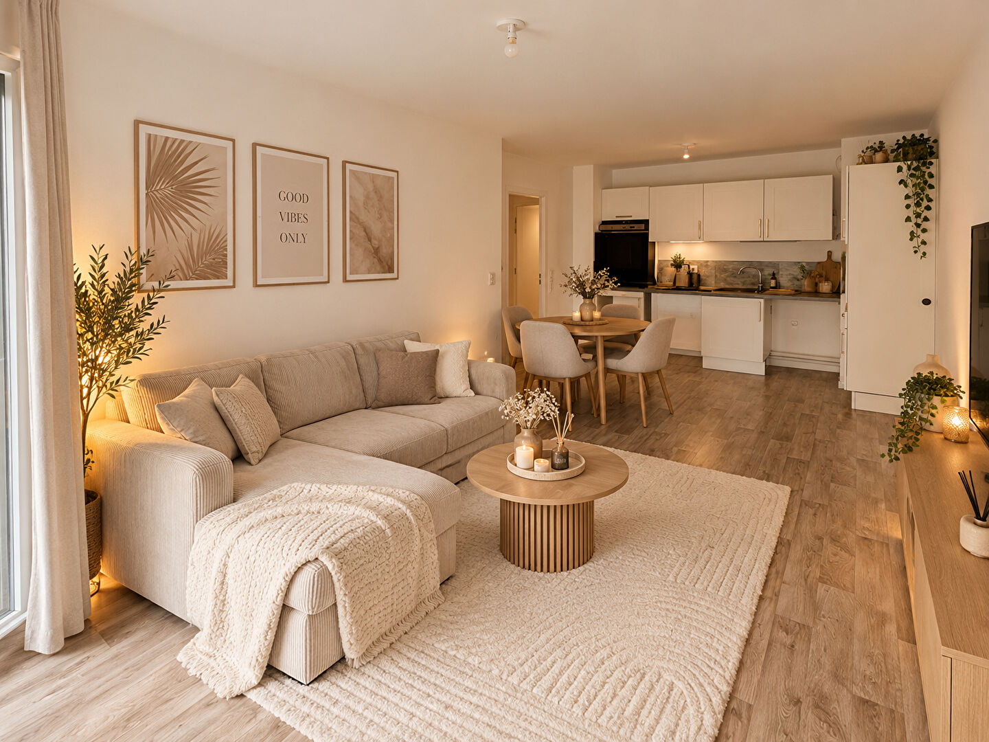 Appartement VAUREAL (95490) 3 pi&egrave;ces 55.00 m&sup2;