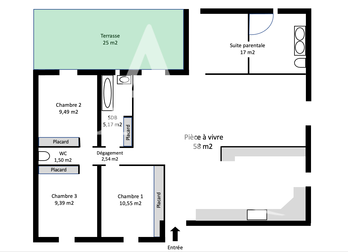 Maison Villeneuve Les Maguelone (34750) 5 pièces 112.00 m²
