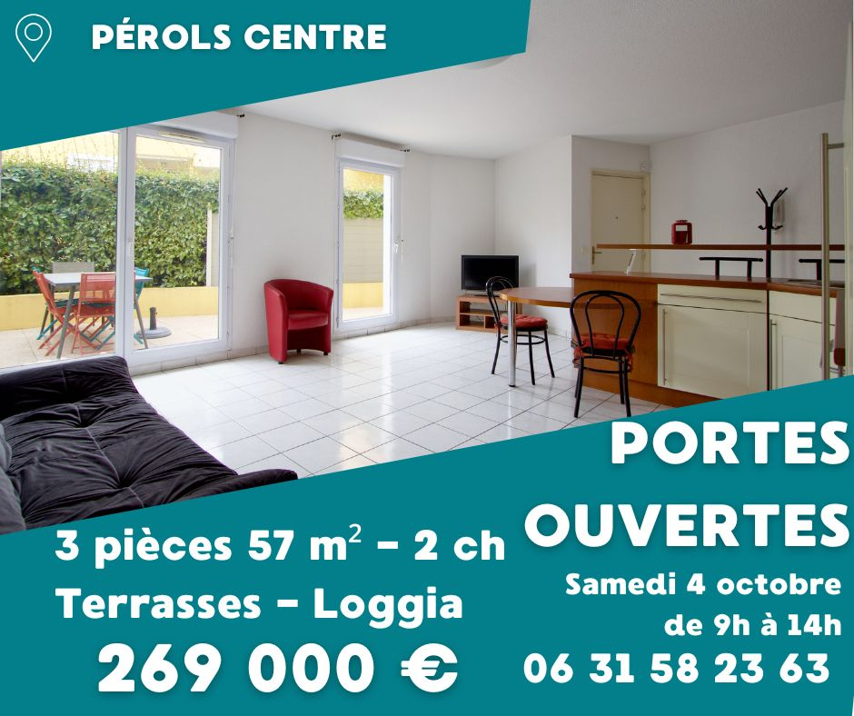 Appartement PEROLS (34470) 3 pièces 56.73 m²