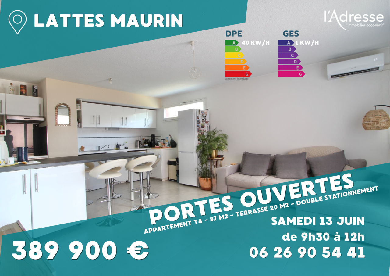 Appartement LATTES (34970) 4 pi&egrave;ces 86.50 m&sup2;