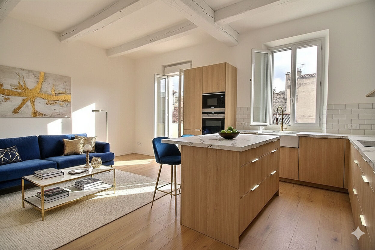 Appartement MARSEILLE (13006) 3 pi&egrave;ces 54.00 m&sup2;