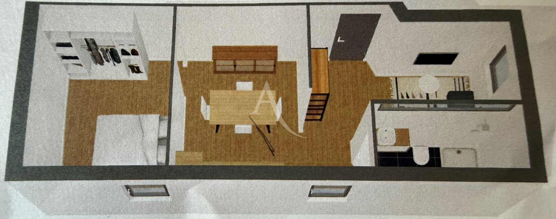 Local commercial PAU (64000) 2 pi&egrave;ces 36.00 m&sup2;