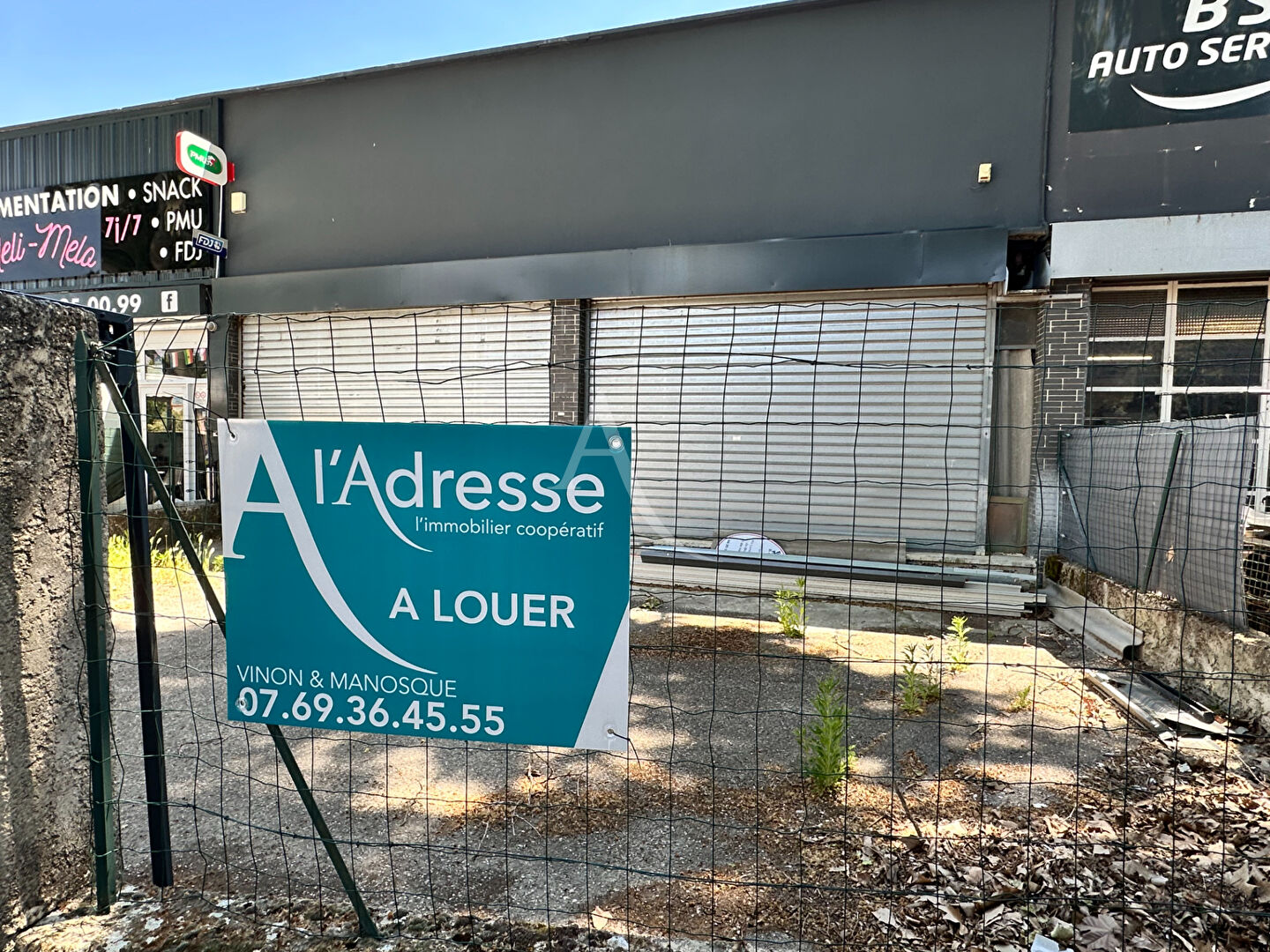 Local commercial VINON SUR VERDON (83560) 2 pi&egrave;ces 350.00 m&sup2;