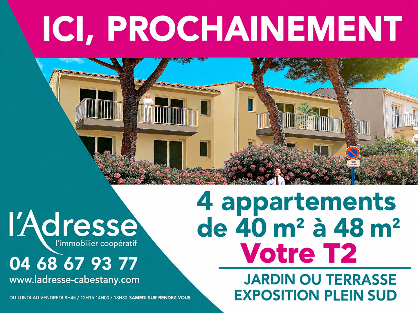 Appartement CABESTANY (66330) 2 pi&egrave;ces 40.85 m&sup2;