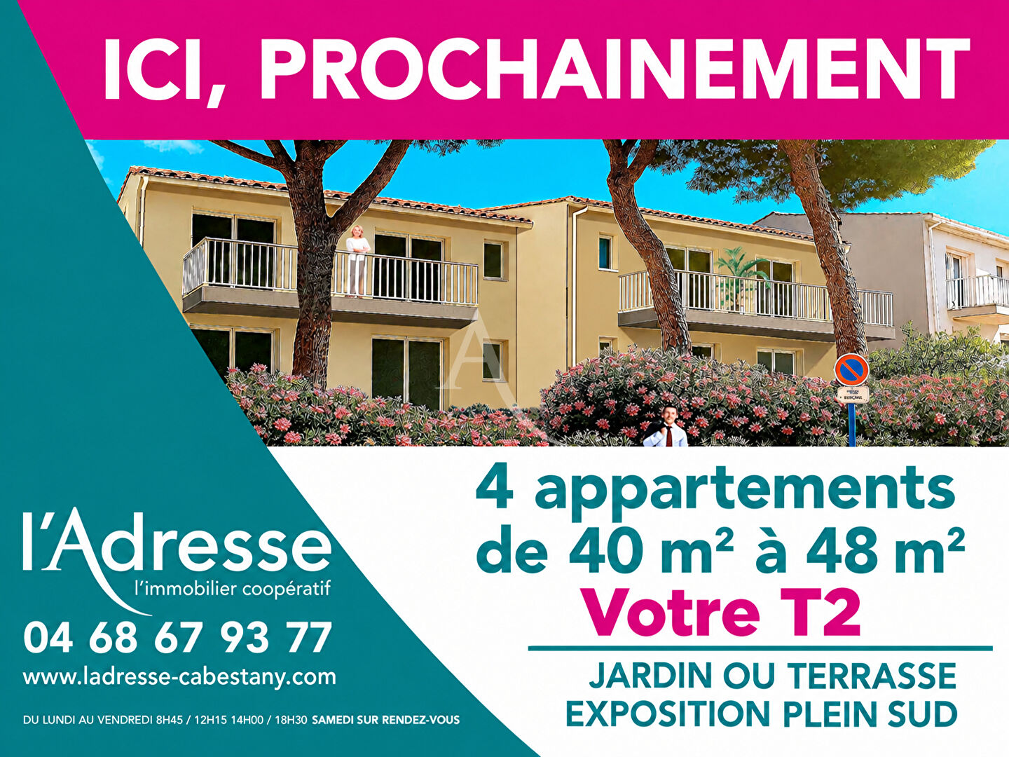 Appartement CABESTANY (66330) 2 pi&egrave;ces 47.85 m&sup2;