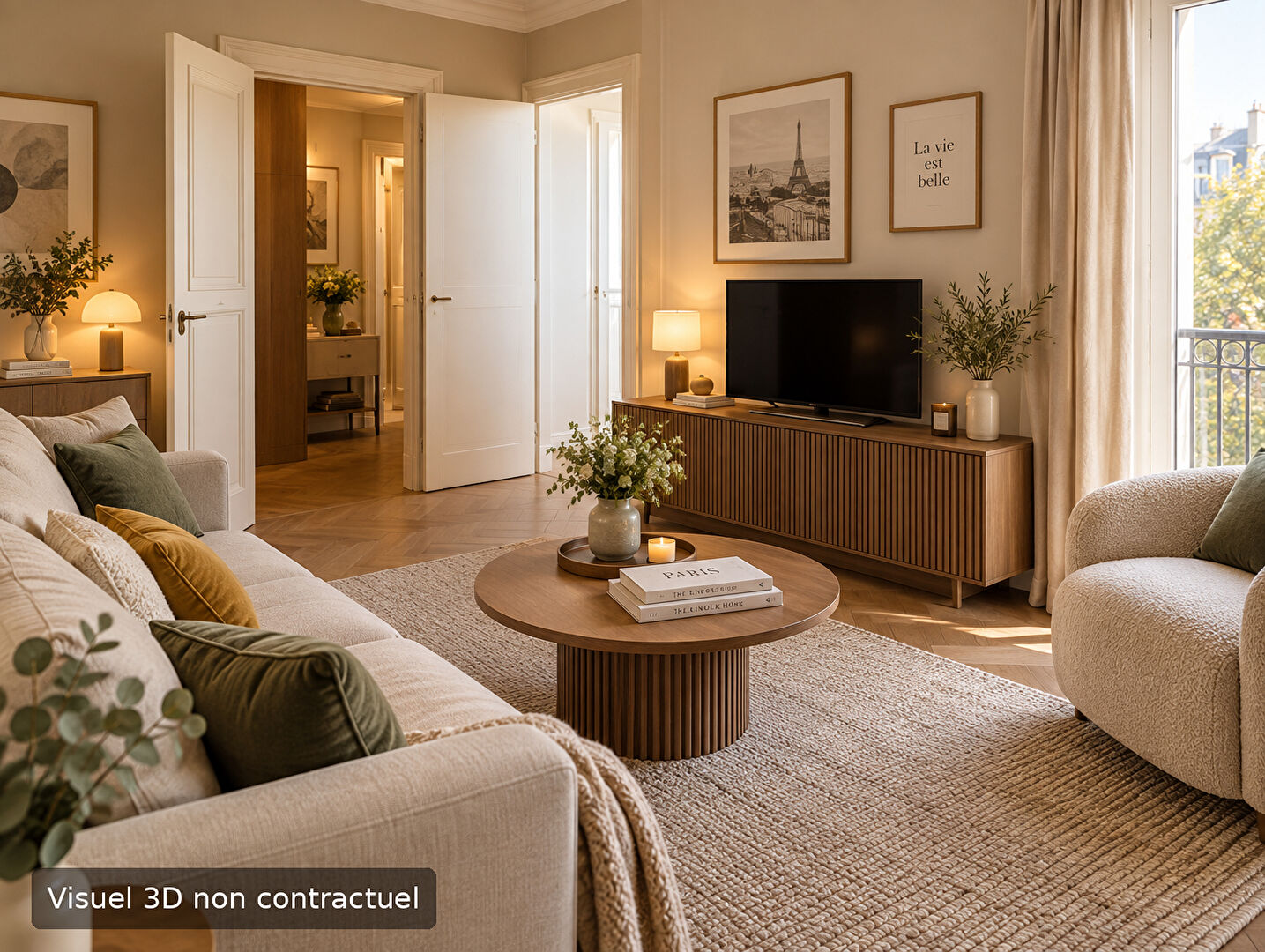 Appartement PARIS (75015) 3 pi&egrave;ces 69.55 m&sup2;