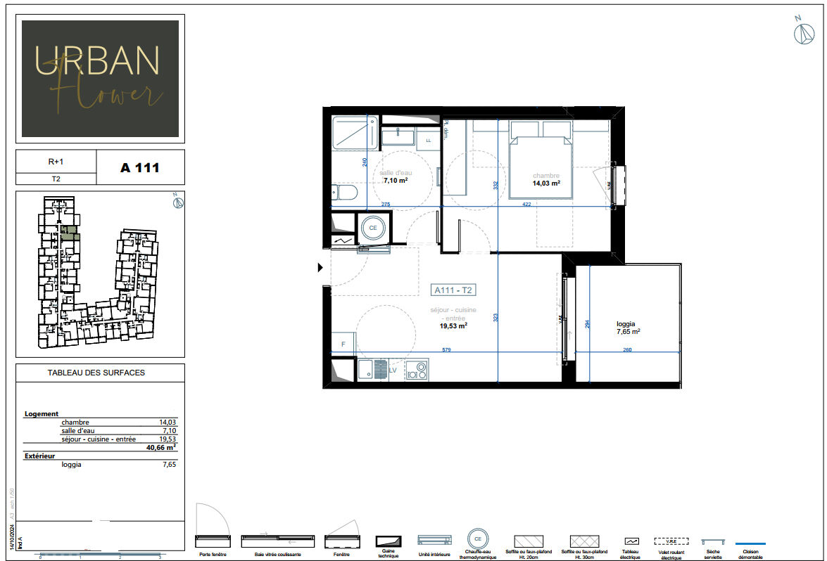 Appartement NARBONNE (11100) 2 pièces 40.66 m²