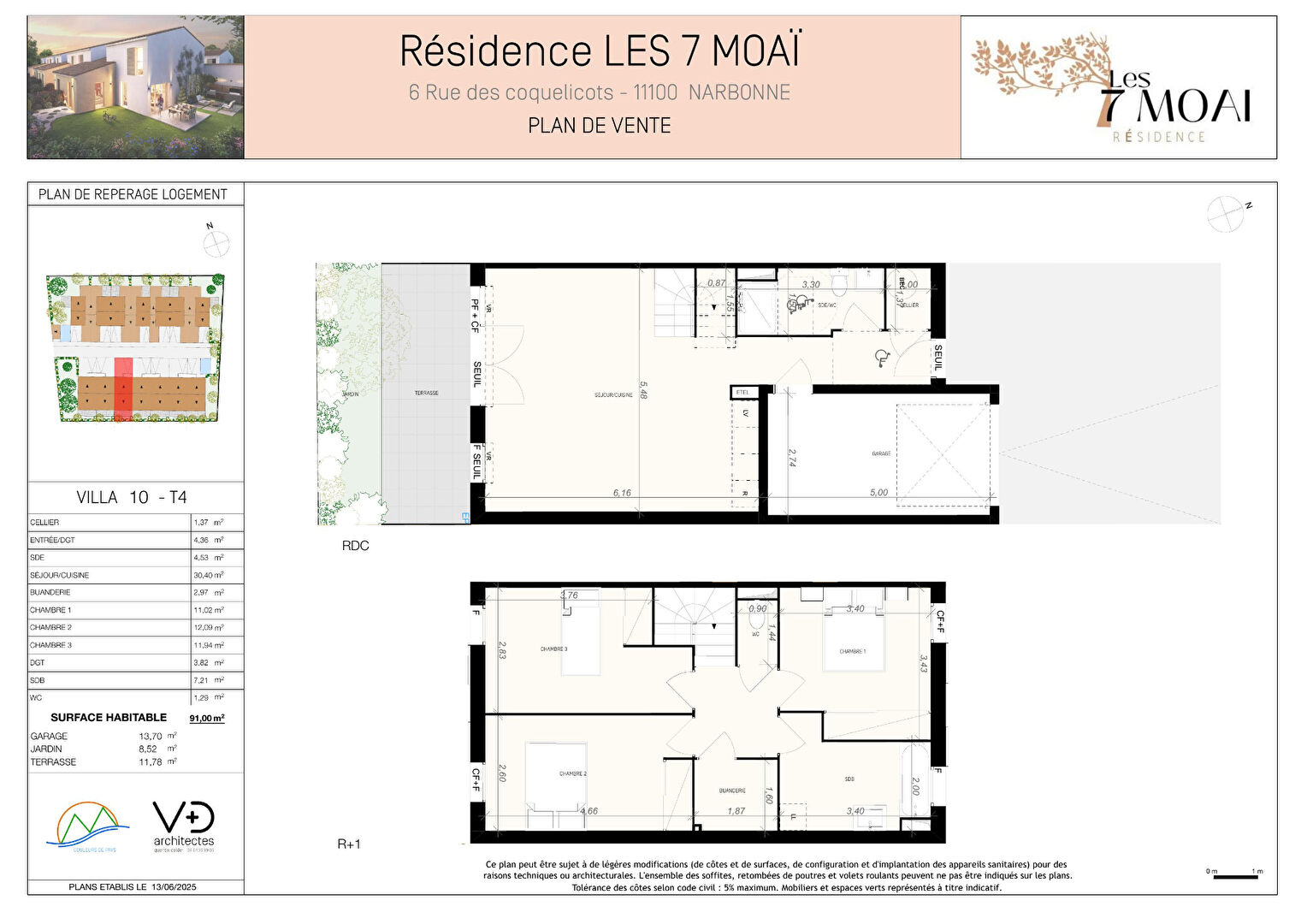 Maison NARBONNE (11100) 4 pièces 91.00 m²