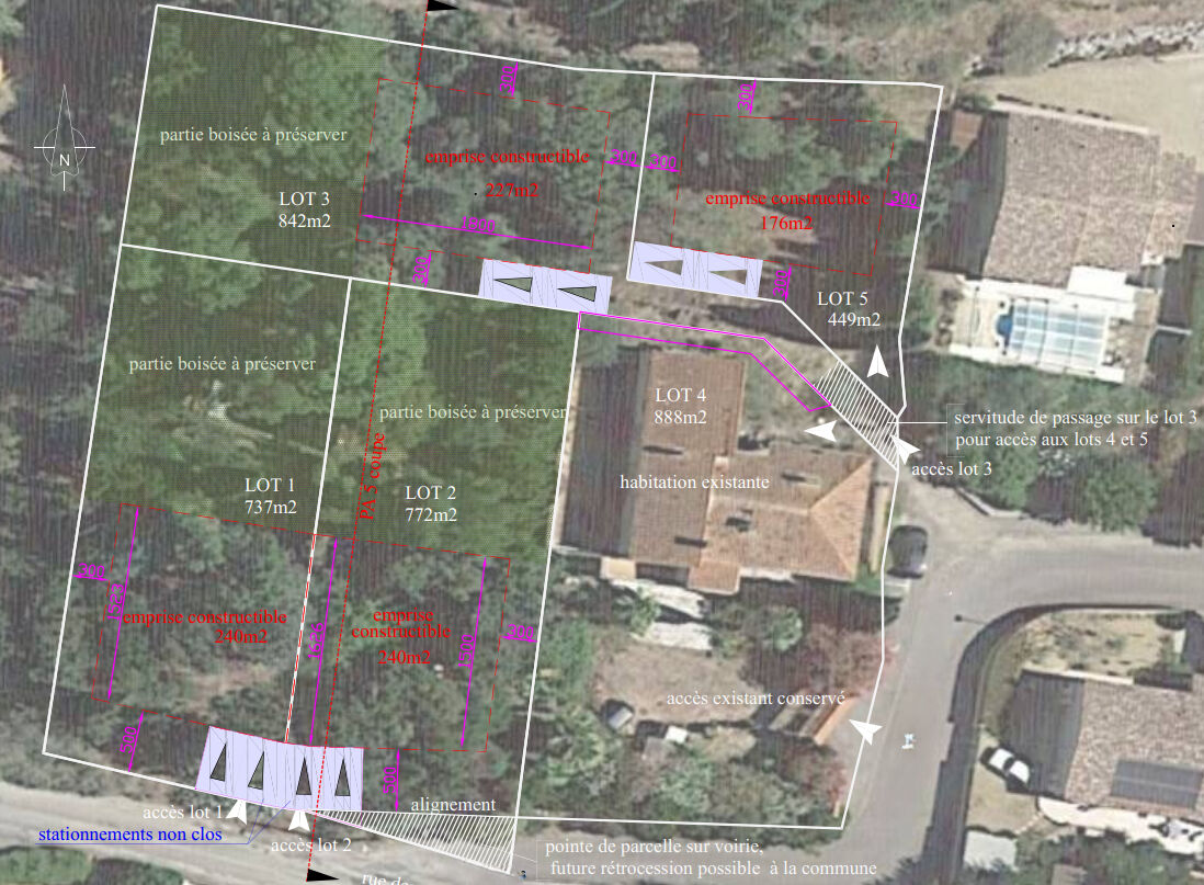 Terrain OUVEILLAN (11590) 772.00 m&sup2;