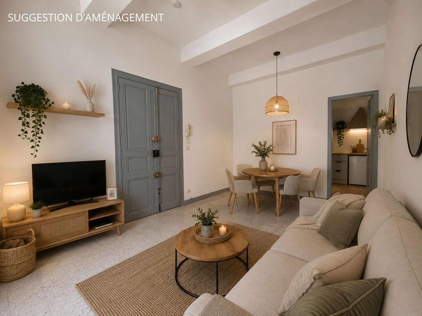 Appartement NARBONNE (11100) 1 pi&egrave;ce 23.00 m&sup2;