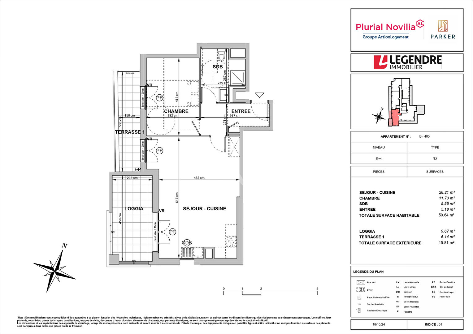Appartement Chessy (77700) 3 pi&egrave;ces 50.64 m&sup2;