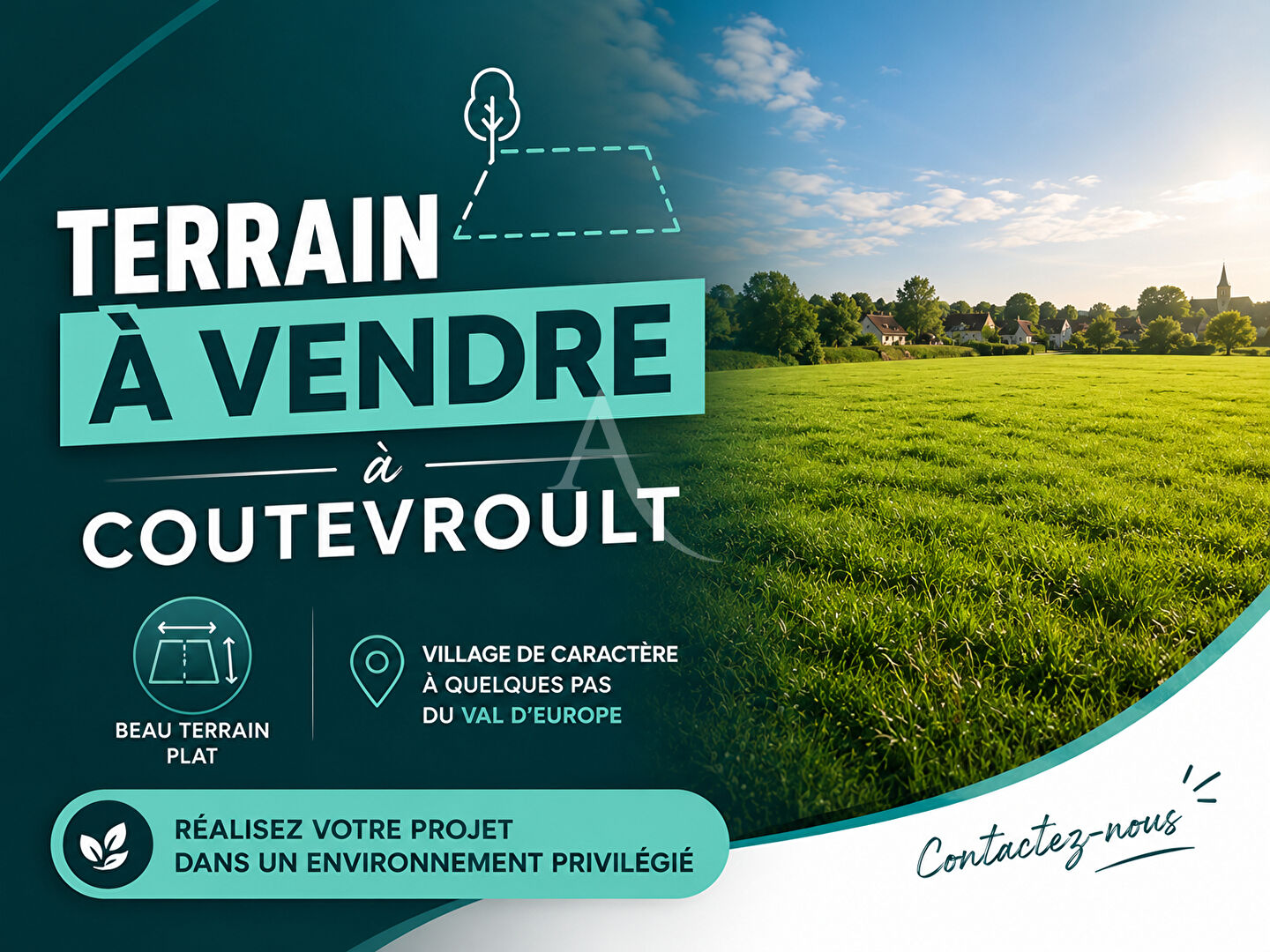 Terrain COUTEVROULT (77580) 364.00 m&sup2;