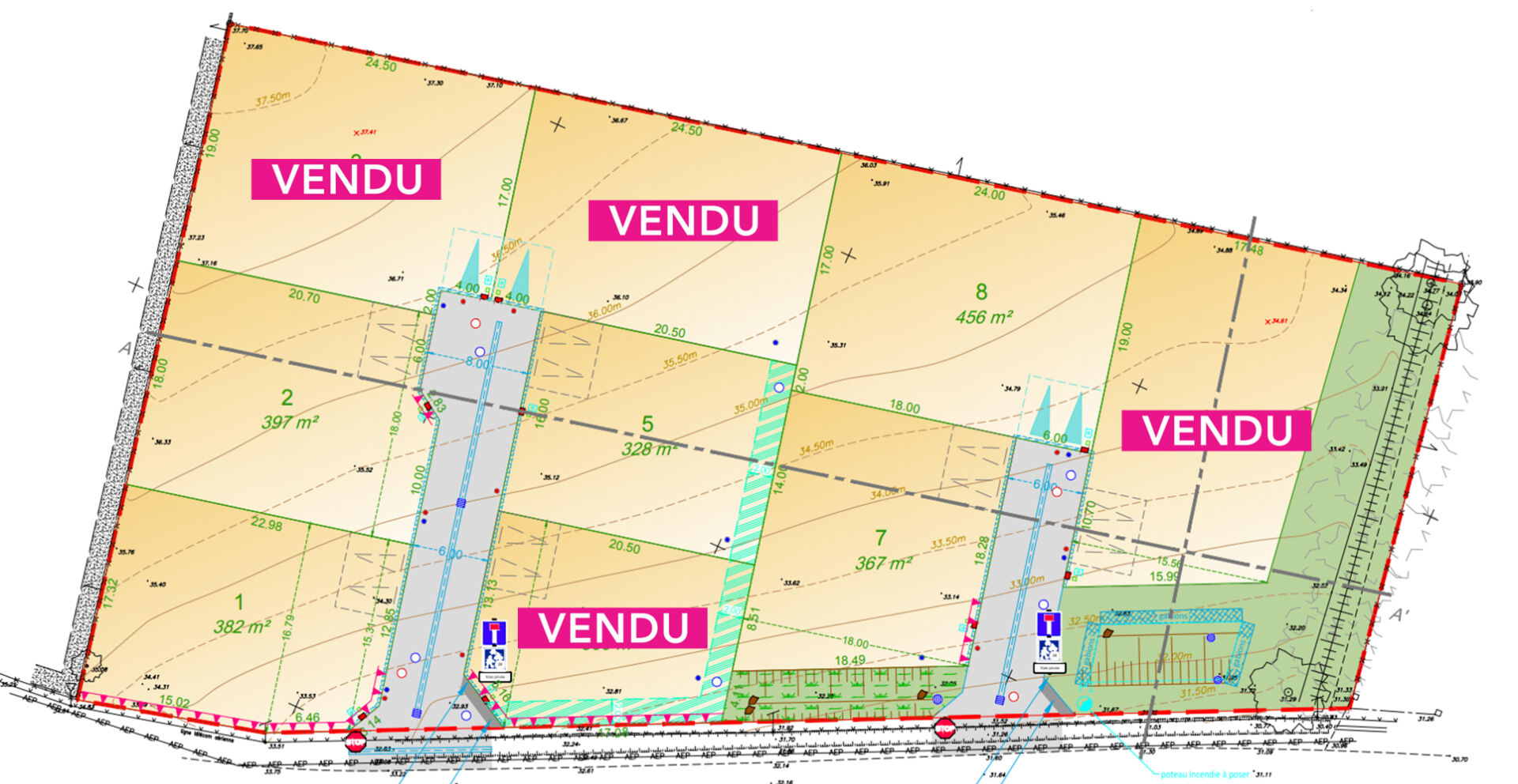 Terrain MOUTIERS LES MAUXFAITS (85540) 328.00 m²