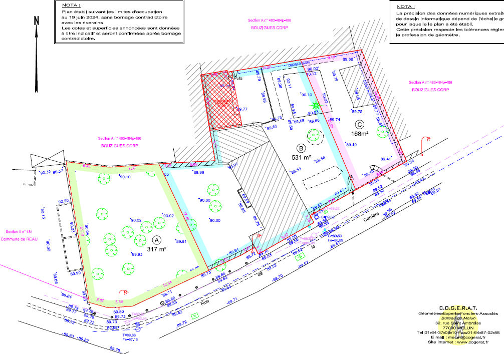 Terrain REAU (77550) 317.00 m&sup2;