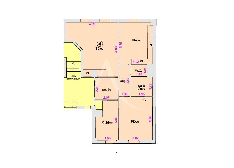 Appartement MOISSY CRAMAYEL (77550) 3 pièces 58.90 m²