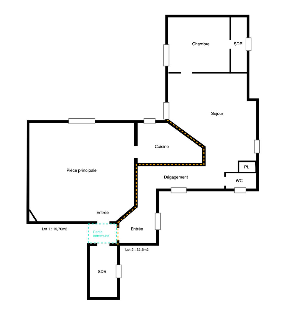 Appartement PARIS (75015) 3 pièces 52.20 m²