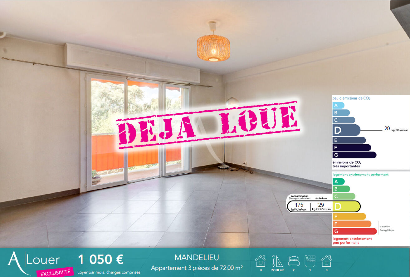 Appartement MANDELIEU LA NAPOULE (06210) 3 pièces 72.00 m²