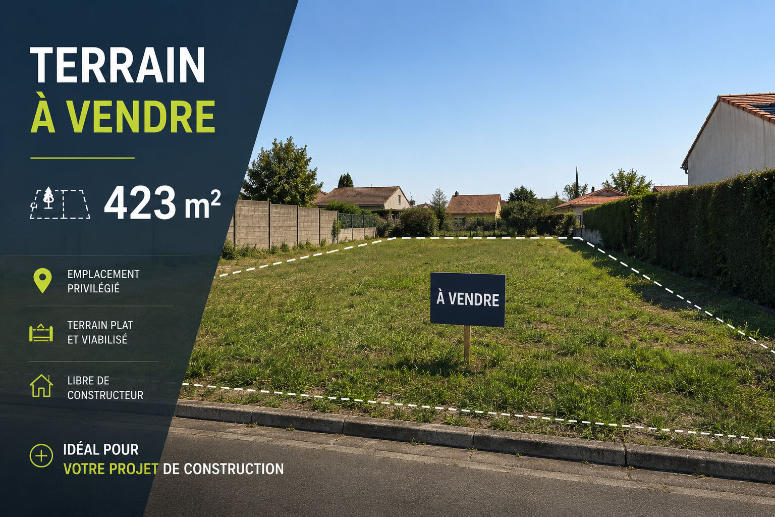 Terrain NOISY LE GRAND (93160) 423.00 m&sup2;