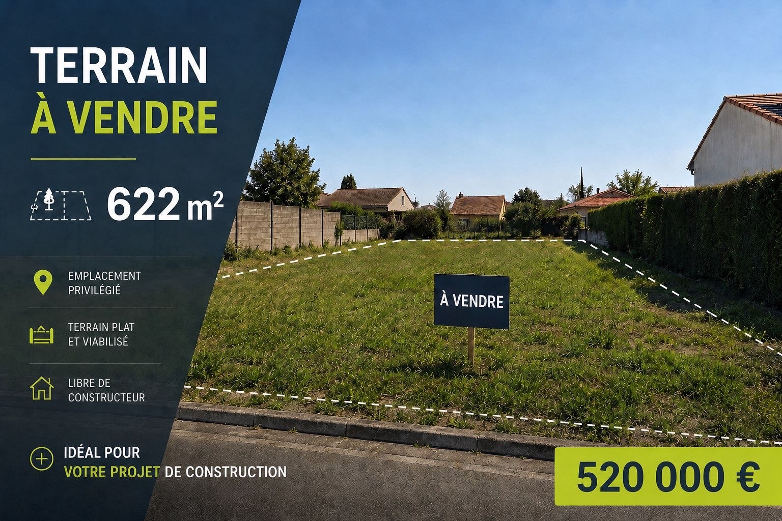 Terrain NOISY LE GRAND (93160) 622.00 m&sup2;