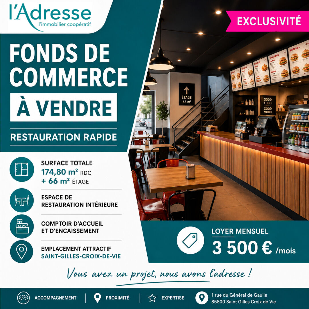Fonds de commerce SAINT GILLES CROIX DE VIE (85800)