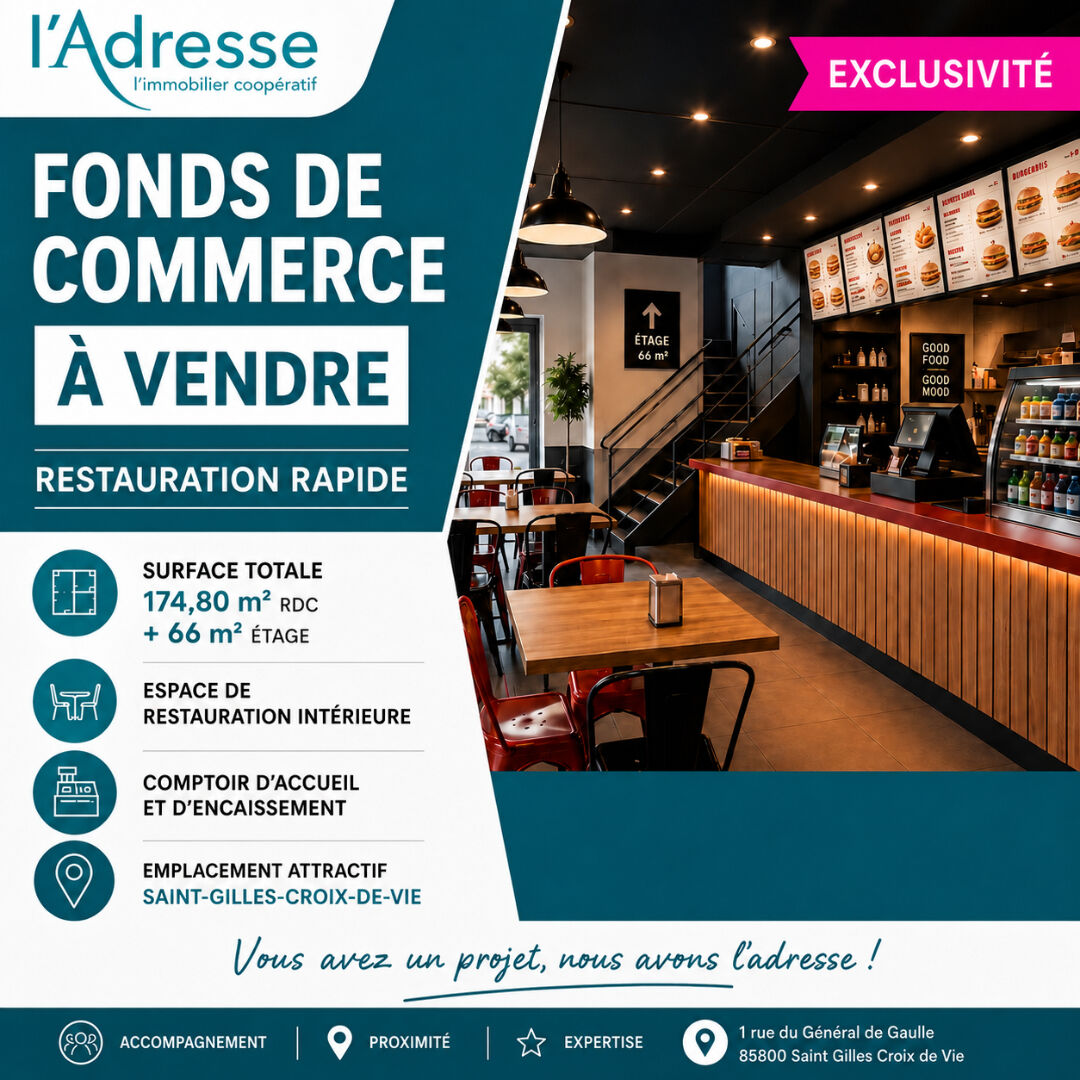 Fonds de commerce SAINT GILLES CROIX DE VIE (85800)