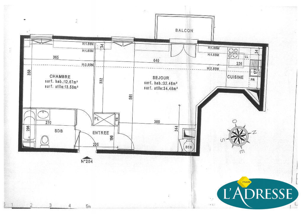 Appartement a louer torcy - 2 pièce(s) - 53.97 m2 - Surfyn