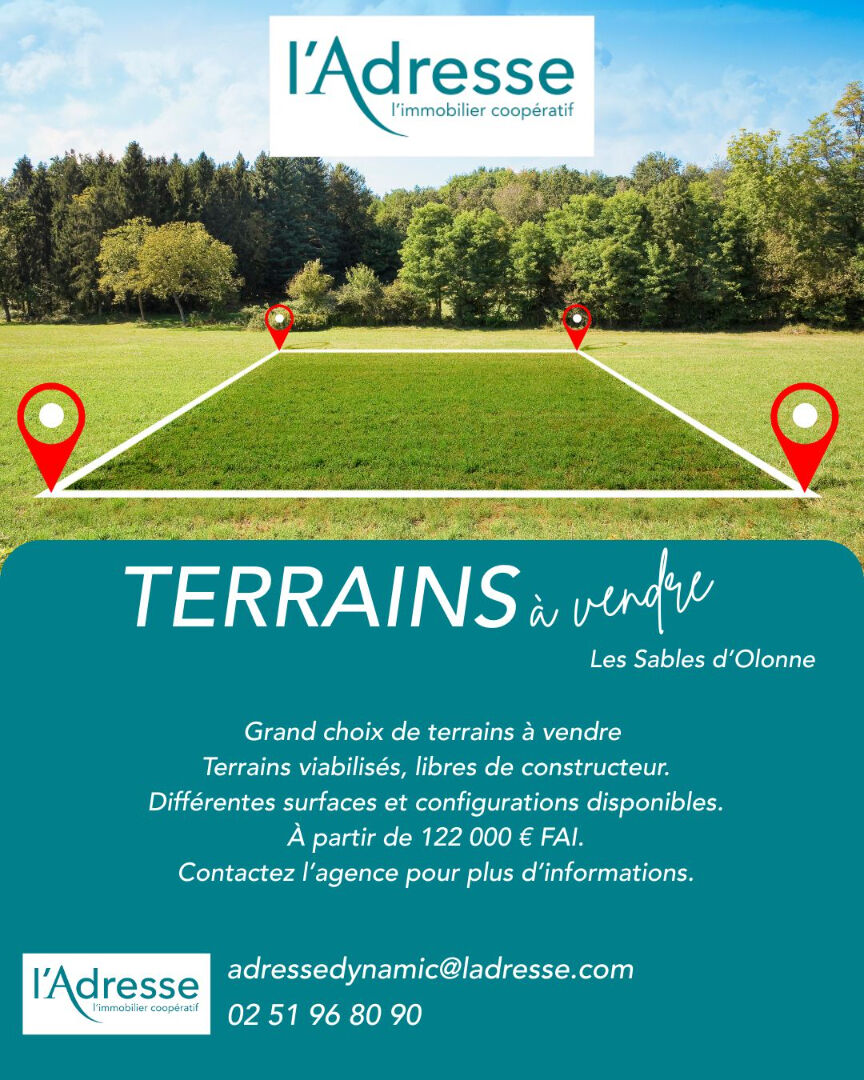 Terrain LES SABLES D OLONNE (85340) 305.00 m&sup2;