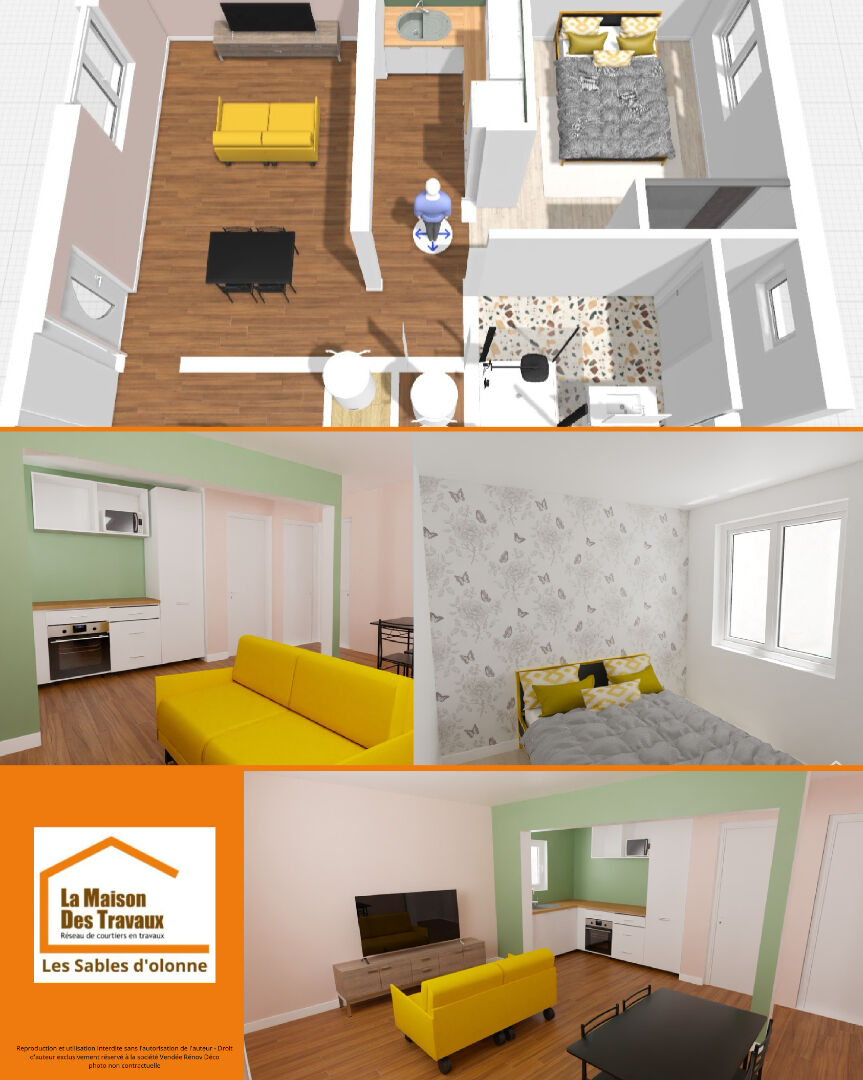 Appartement LES SABLES D OLONNE (85340) 2 pi&egrave;ces 40.00 m&sup2;