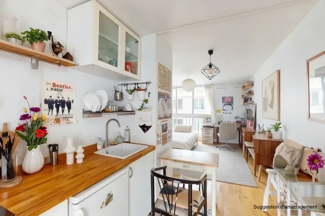 Appartement PARIS (75020) 1 pi&egrave;ce 27.33 m&sup2;