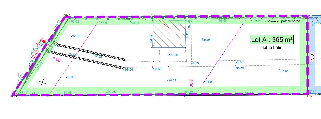 Terrain CHAVILLE (92370) 1 pi&egrave;ce 365.00 m&sup2;