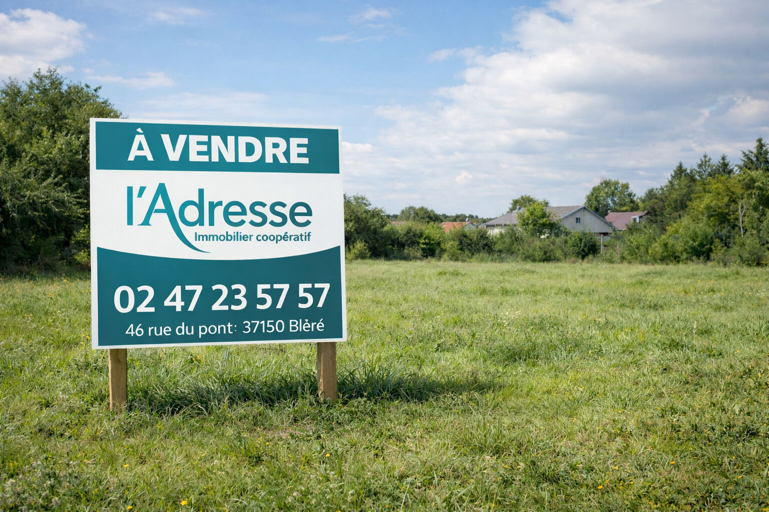 Terrain BLERE (37150) 964.00 m&sup2;