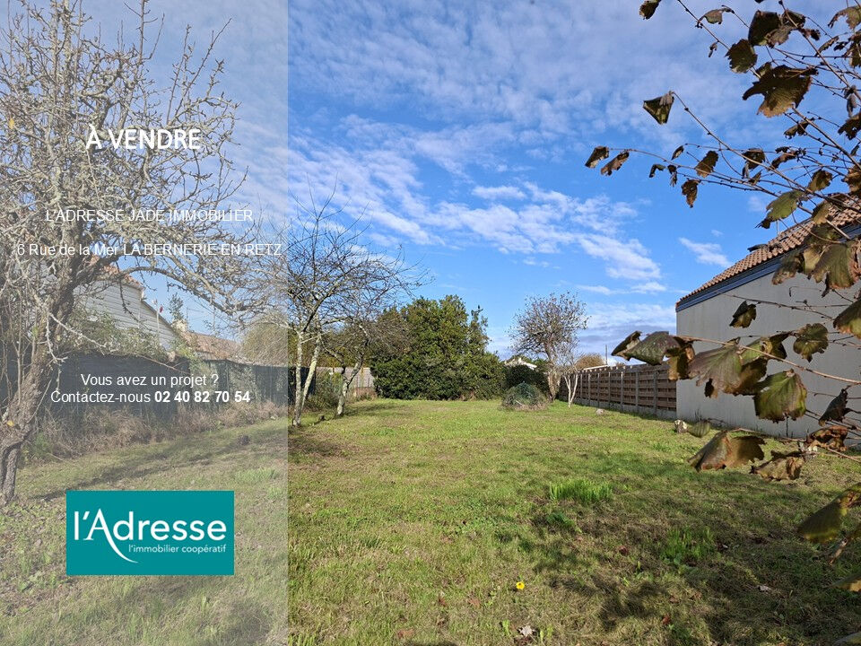 Terrain LA BERNERIE EN RETZ (44760) 674.00 m²