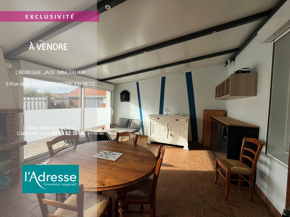 Maison LA BERNERIE EN RETZ (44760) 4 pièces 55.00 m²