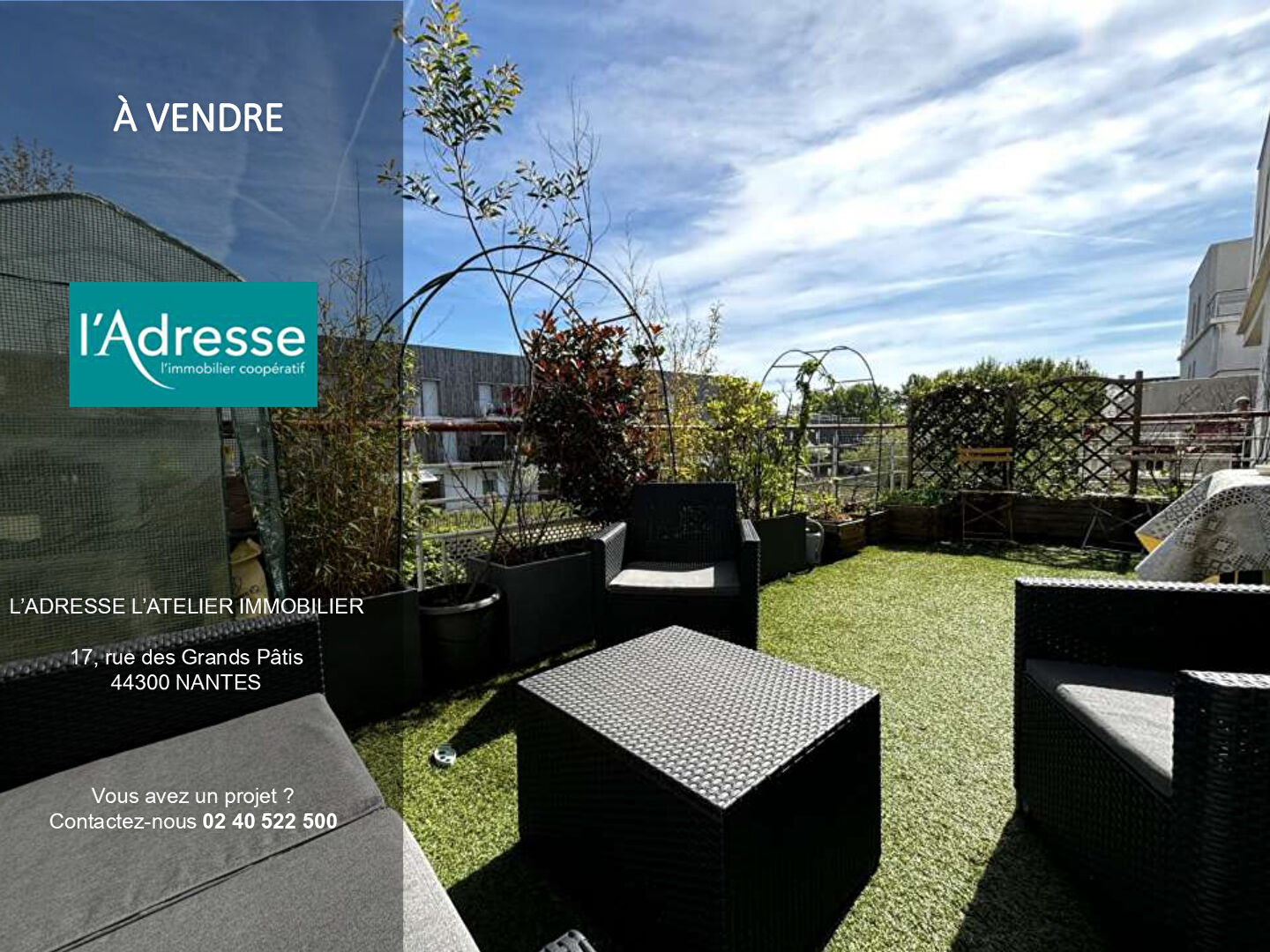 Appartement NANTES (44300) 3 pièces 62.40 m²