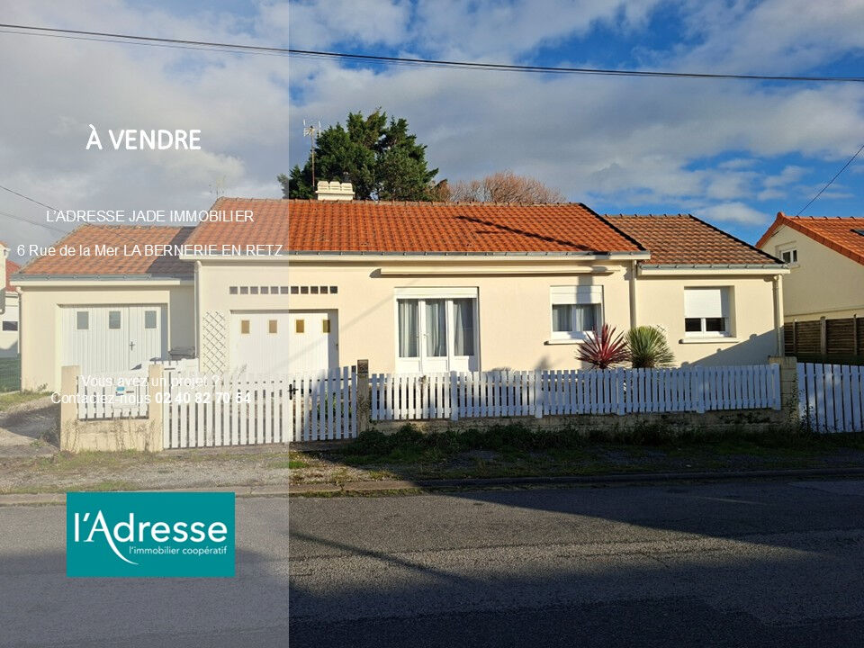 Maison LA BERNERIE EN RETZ (44760) 4 pièces 79.00 m²