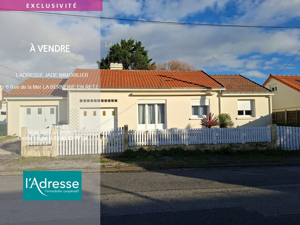 Maison LA BERNERIE EN RETZ (44760) 4 pièces 79.00 m²
