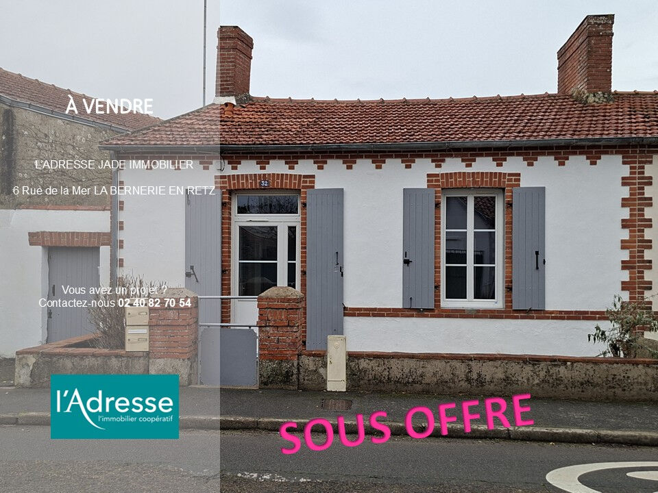 Maison LA BERNERIE EN RETZ (44760) 3 pi&egrave;ces 46.00 m&sup2;