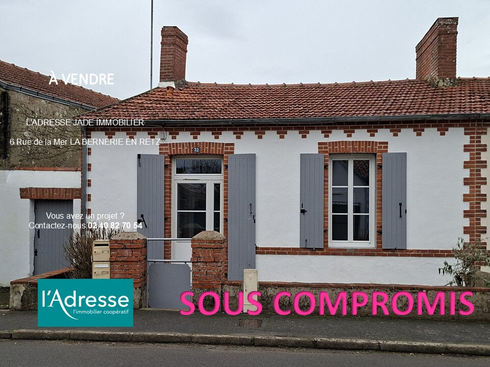 Maison LA BERNERIE EN RETZ (44760) 3 pi&egrave;ces 46.00 m&sup2;