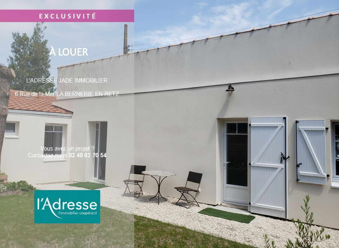 Maison LA BERNERIE EN RETZ (44760) 3 pi&egrave;ces 54.00 m&sup2;