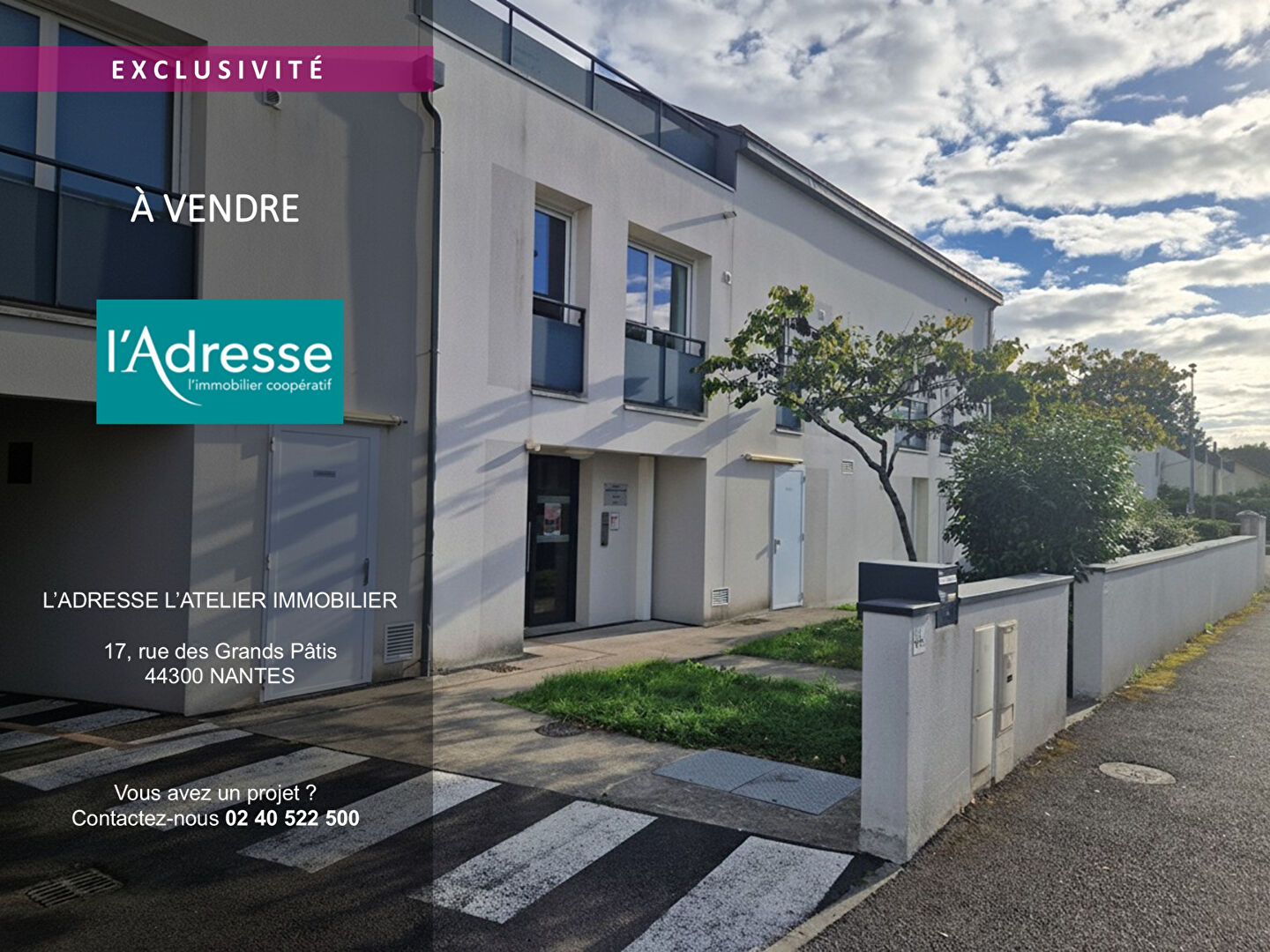 Appartement Nantes (44300) 2 pi&egrave;ces 40.00 m&sup2;