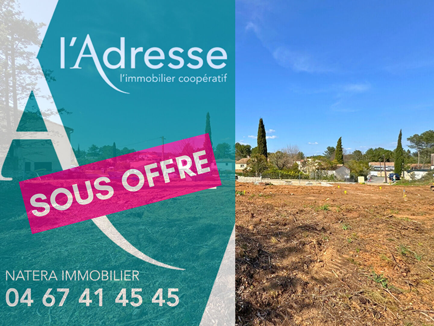 Terrain GRABELS (34790) 481.00 m&sup2;