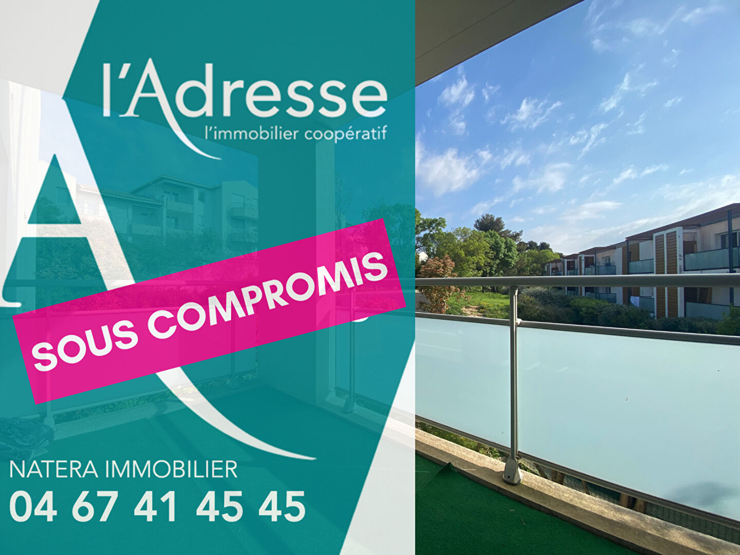 Appartement GRABELS (34790) 2 pièces 43.20 m²